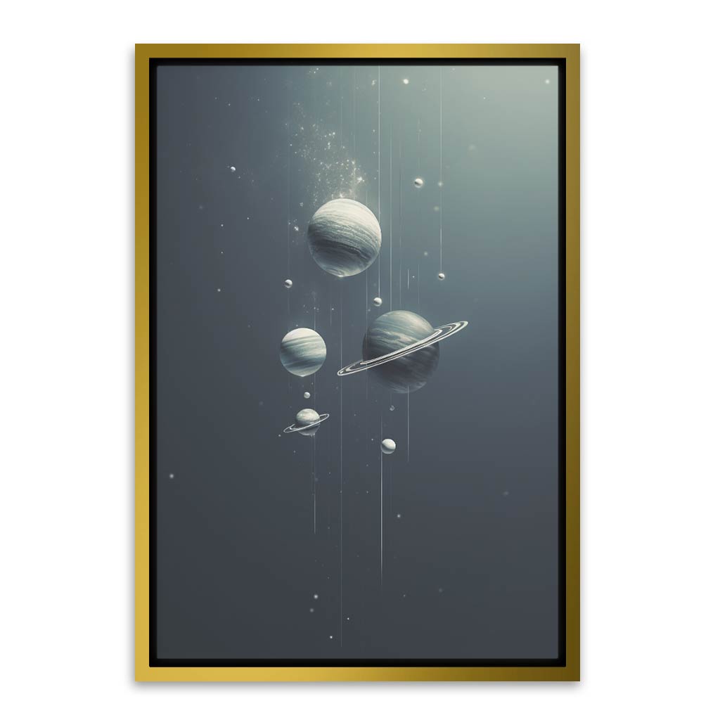 Planet Gold Canvas frame acrylic canvas Frames