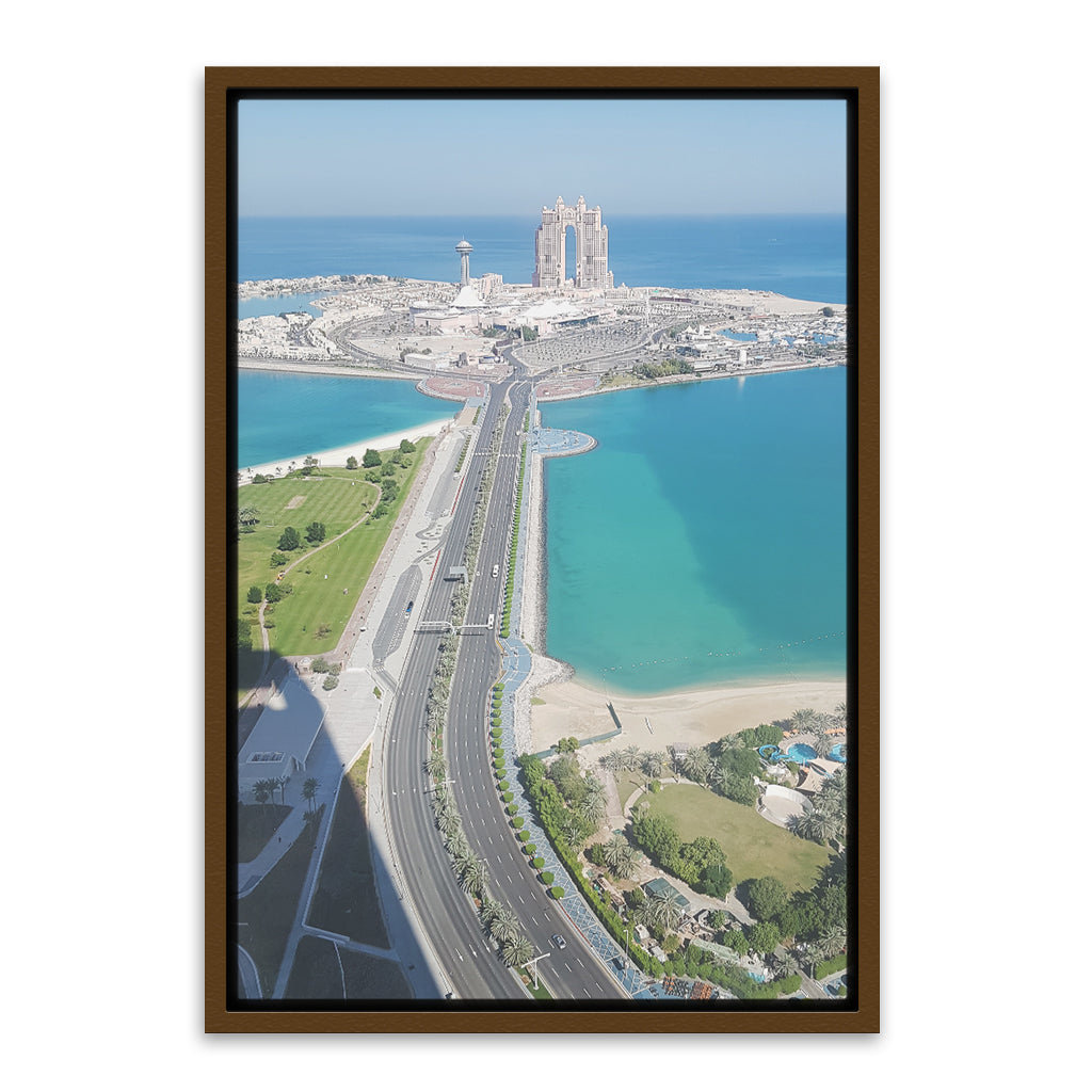 Island View Brown Canvas frame acrylic canvas Frames