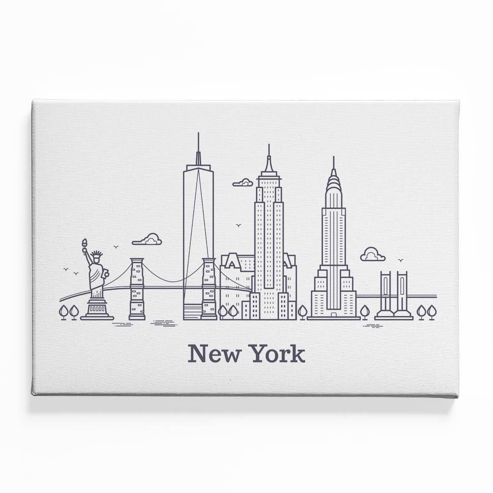 New-York Canvas acrylic canvas Frames