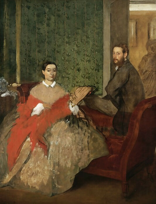 National Gallery of Art – Degas, Edgar - Edmondo and Teresa Morbilli 140x187 Canvas