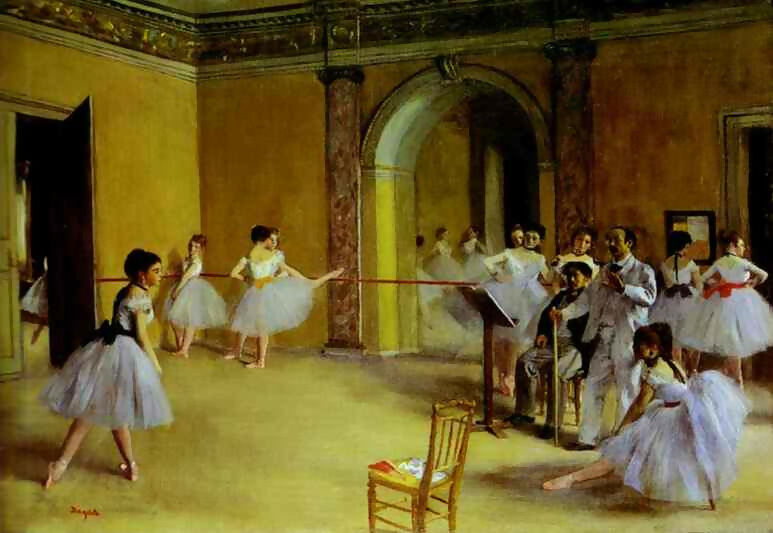 Edgar Degas – Merante's Dance Class at the Opera on Rue Lepetelier 70x100 Canvas