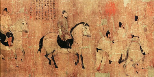 Chinese Artists of the Middle Ages (佚名 - 游骑图) – Unknown 50X40 Canvas