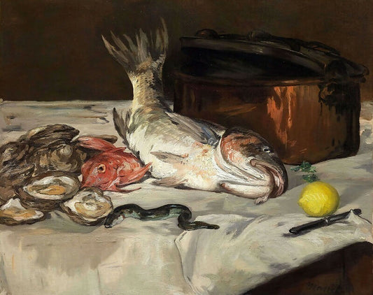 Edouard Manet – Fish (Still Life) 50X40 Canvas