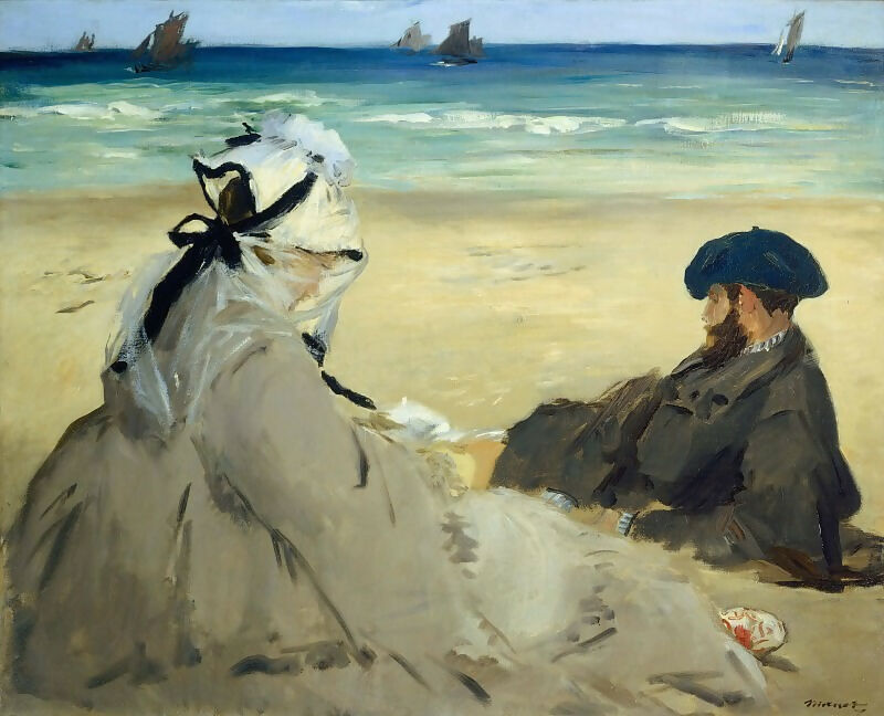Edouard Manet – On the Beach 50X40 Canvas