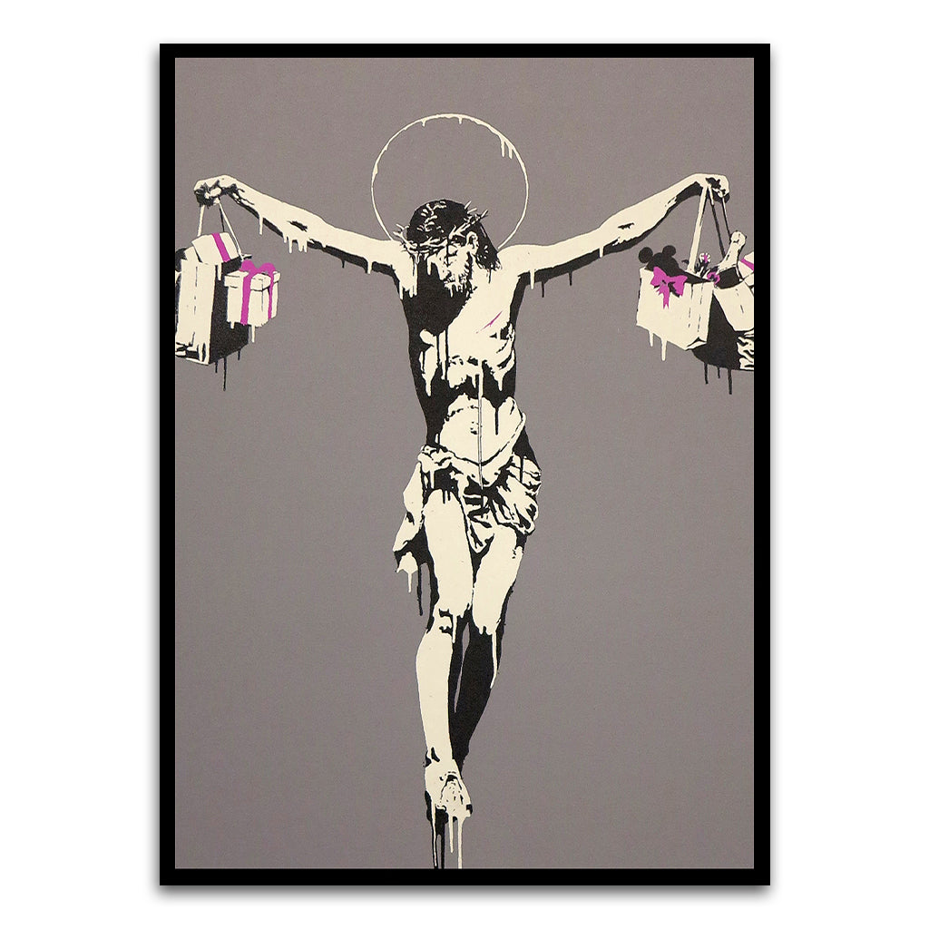 BANKSY ART 13 acrylic canvas Frames