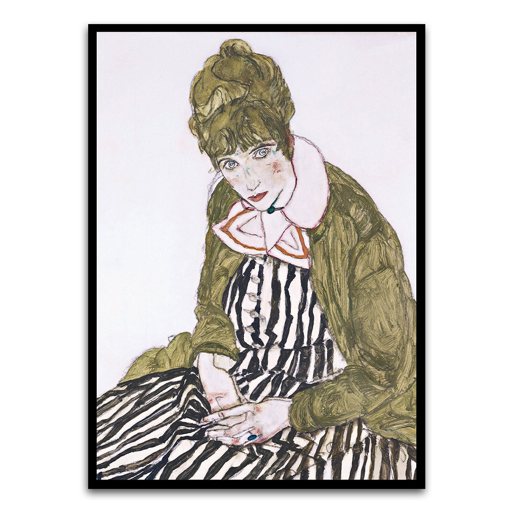 Striped Dress Black Printed frame acrylic canvas Frames