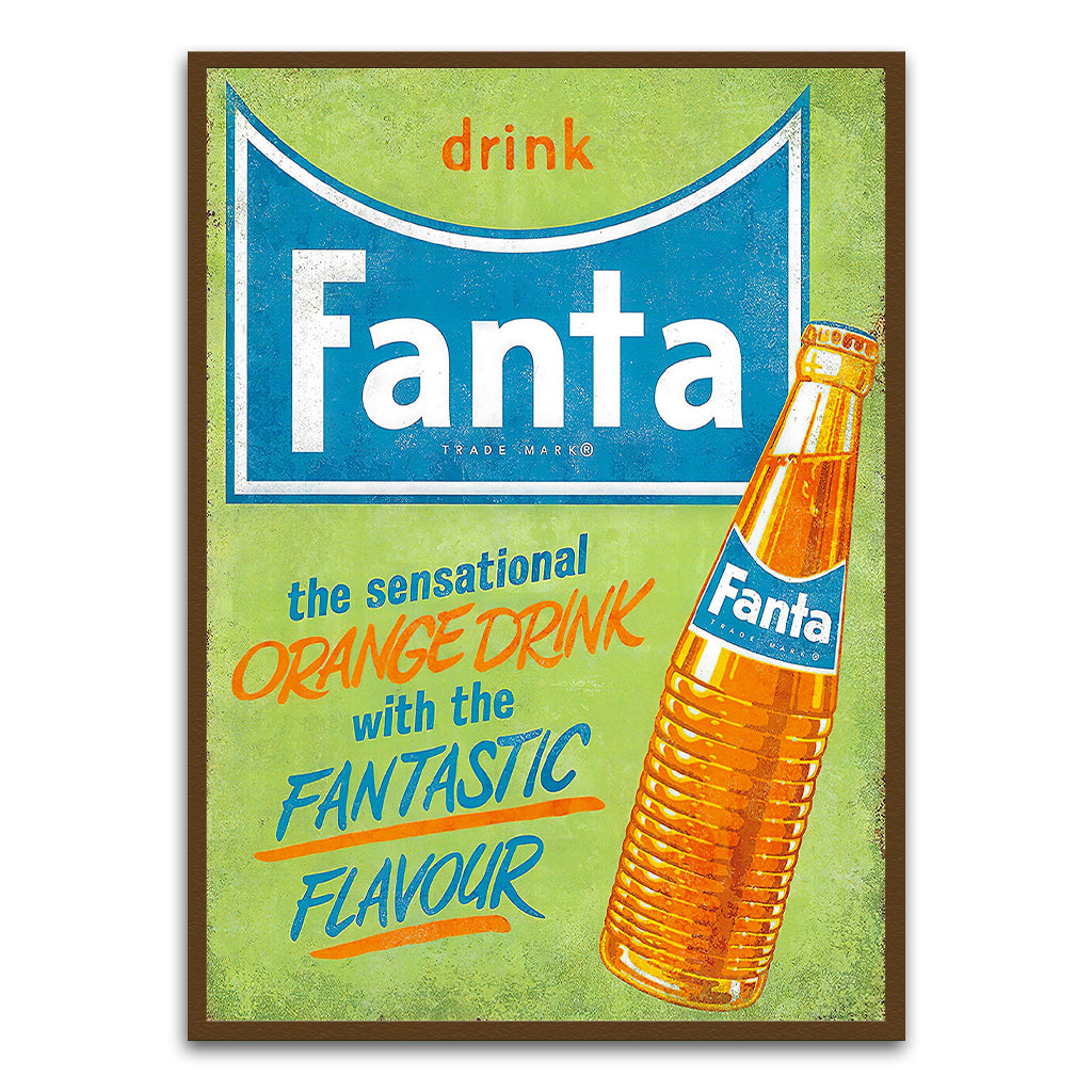 Fanta 1 Brown Printed frame acrylic canvas Frames