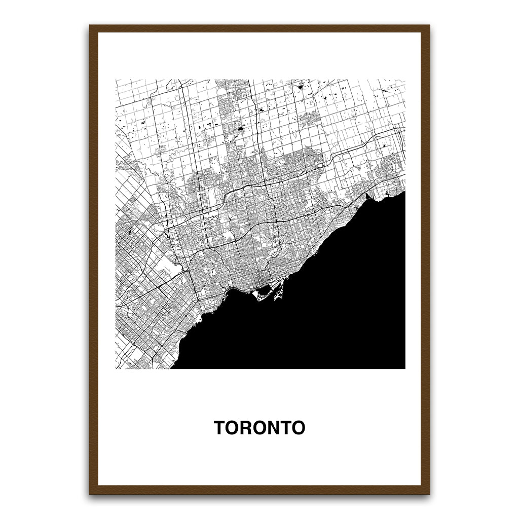 Toronto Brown Printed frame acrylic canvas Frames