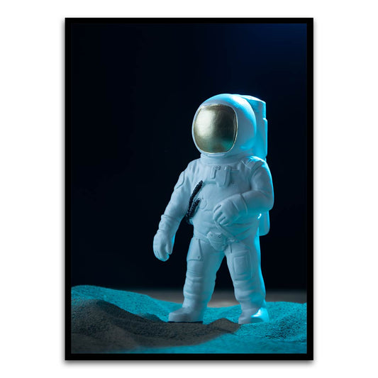 Astronaut Black Printed frame acrylic canvas Frames