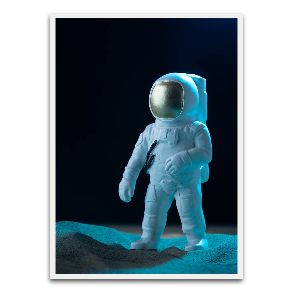 Astronaut White Printed frame acrylic canvas Frames