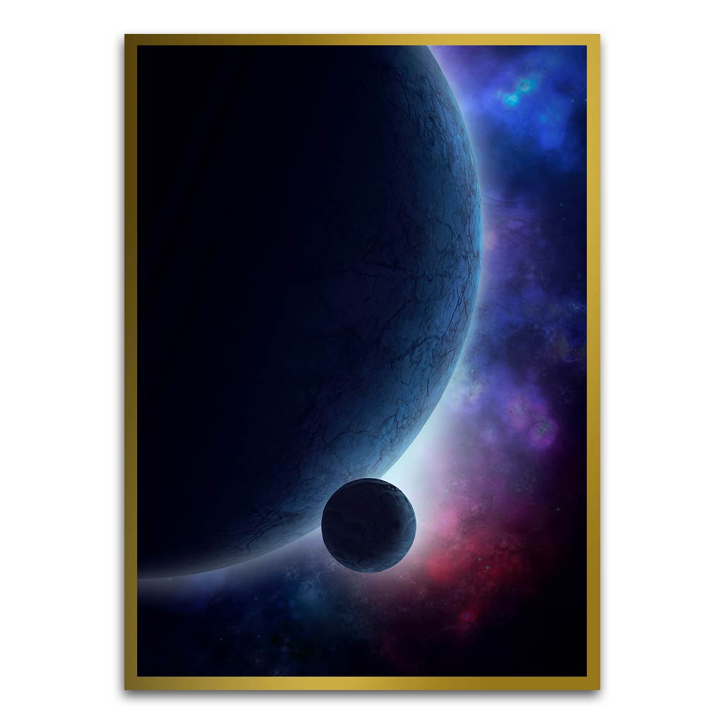 Space Gold Printed frame acrylic canvas Frames