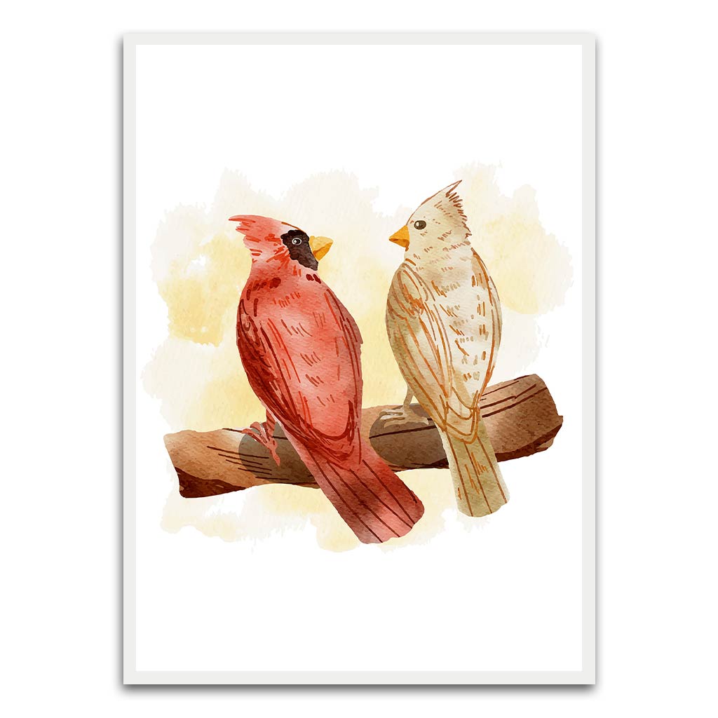 Atlant Bird Wall Art White Printed frame acrylic canvas Frames