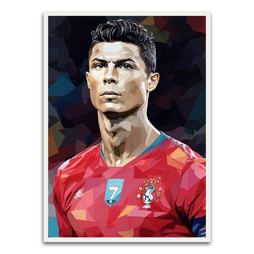 Ronaldo White Printed frame acrylic canvas Frames