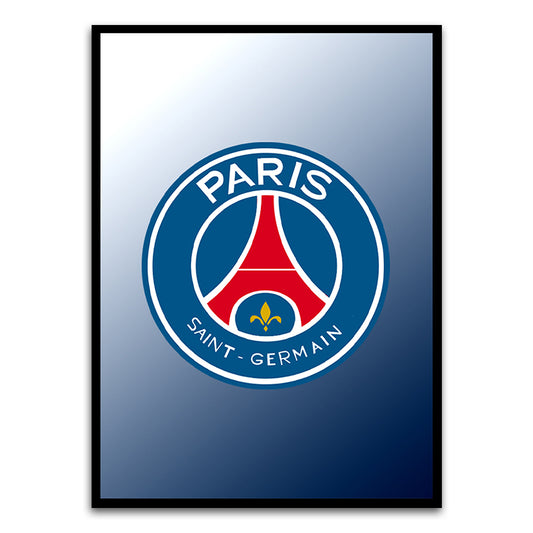 Paris-Saint-Germain Black Printed frame acrylic canvas Frames