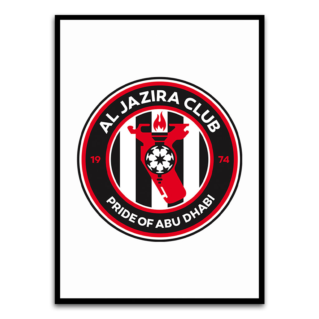 Al Jazeera Club Black Printed frame acrylic canvas Frames