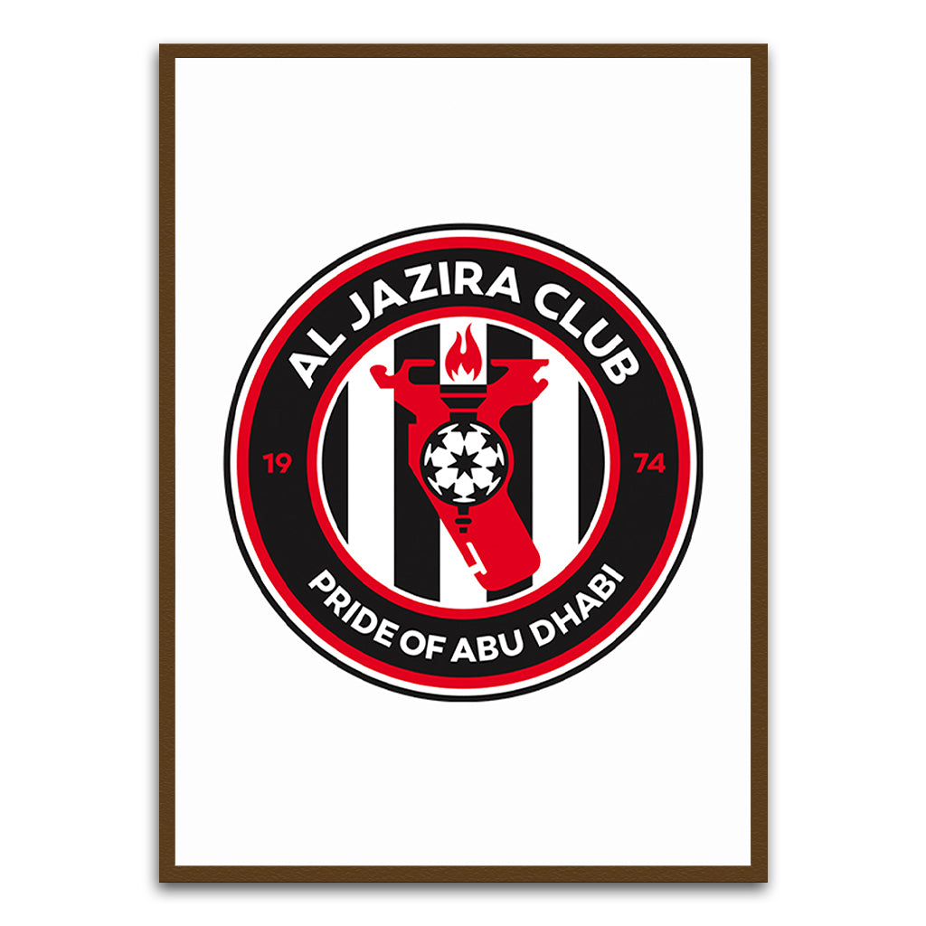 Al Jazeera Club Brown Printed frame acrylic canvas Frames