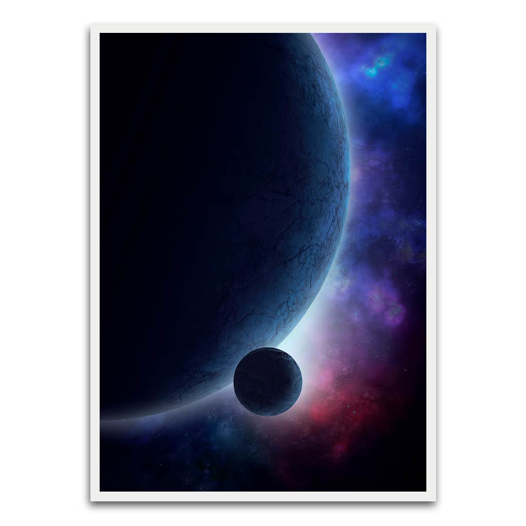 Space White Printed frame acrylic canvas Frames