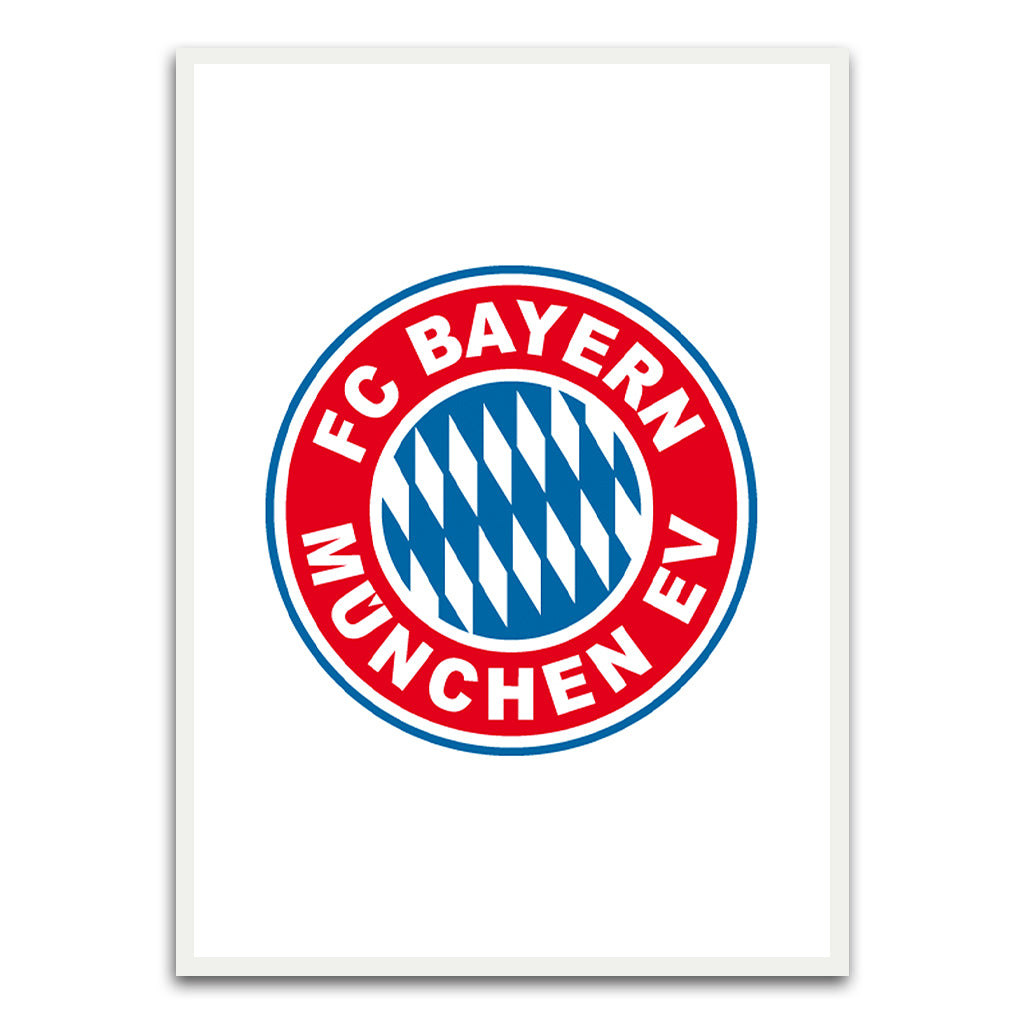 Bayern Munich White Printed frame acrylic canvas Frames