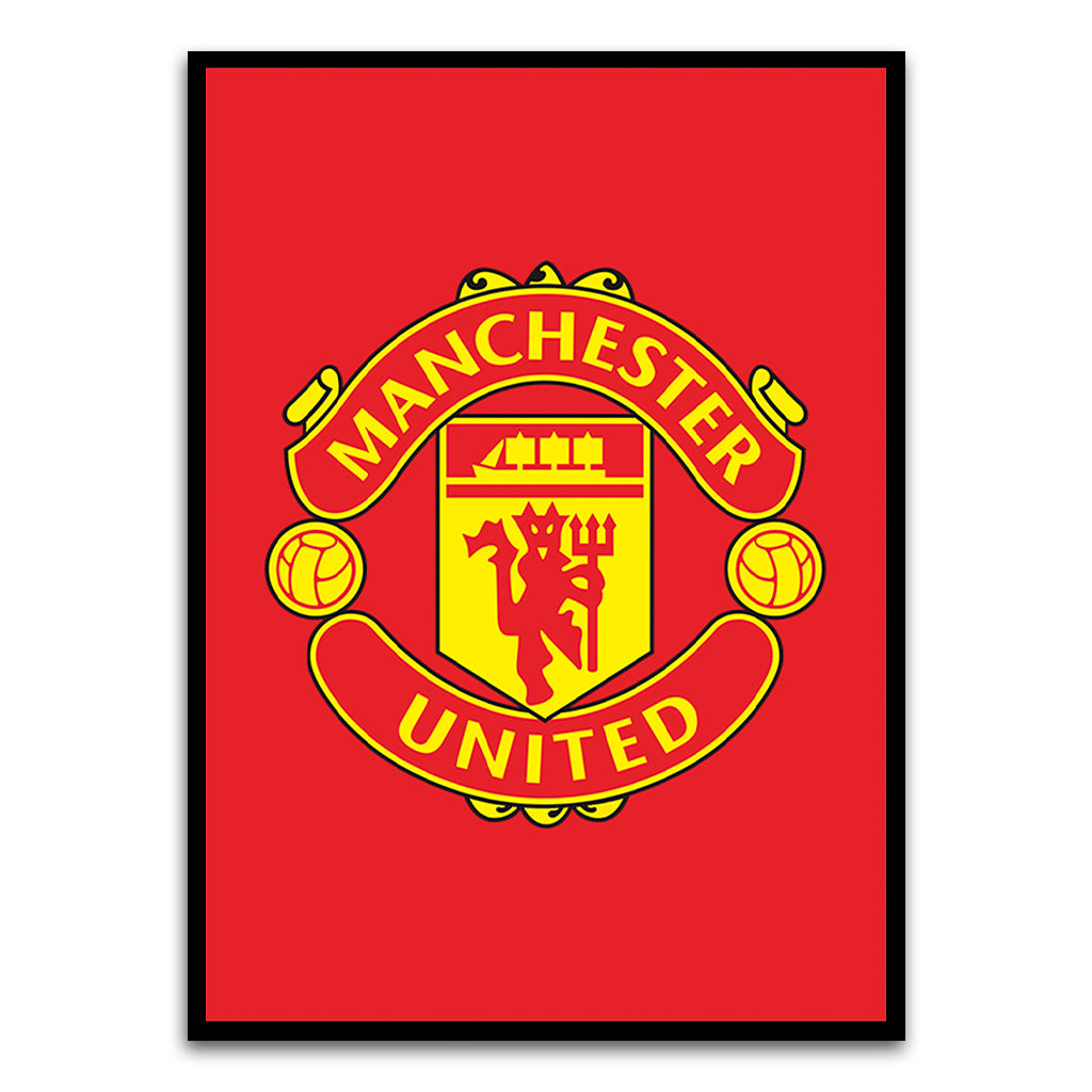 Manchester United Black Printed frame acrylic canvas Frames