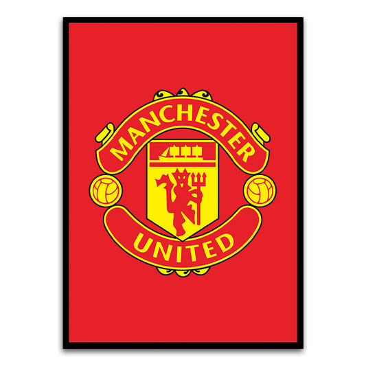 Manchester United Black Printed frame acrylic canvas Frames