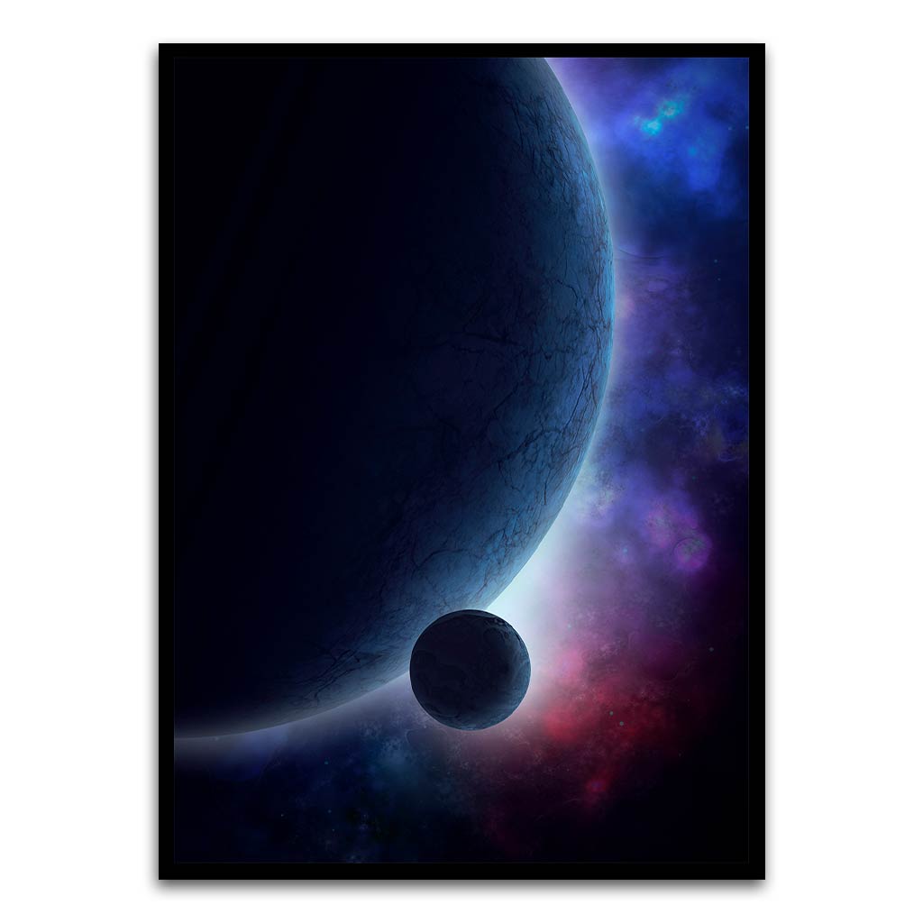 Space Black Printed frame acrylic canvas Frames