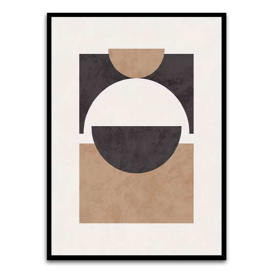 Geometric Modern abstract Black Printed frame acrylic canvas Frames