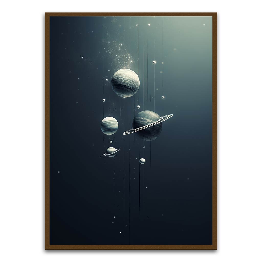 Planet Printed frame acrylic canvas Frames