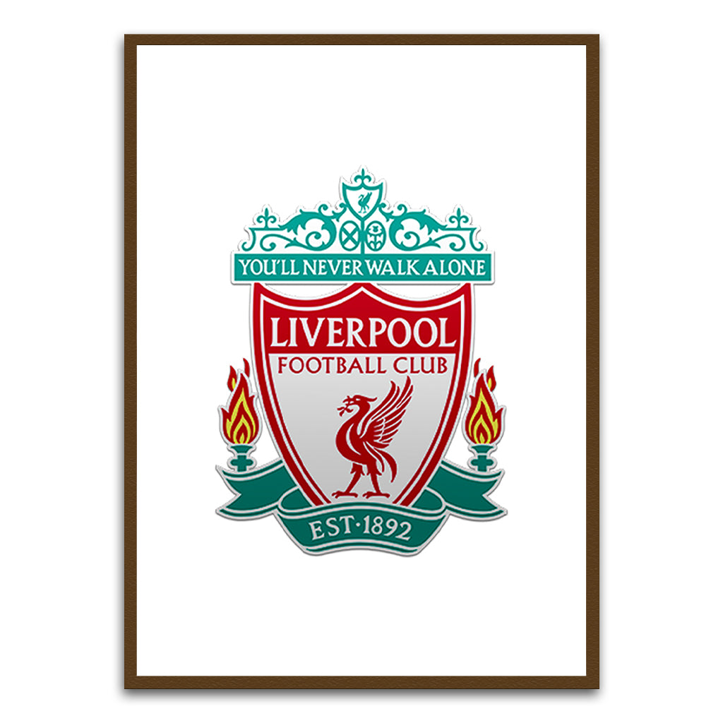 Liver Pool Football Club Brown Printed frame acrylic canvas Frames