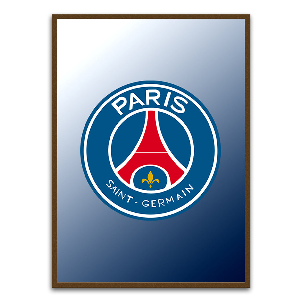 Paris-Saint-Germain Brown Printed frame acrylic canvas Frames