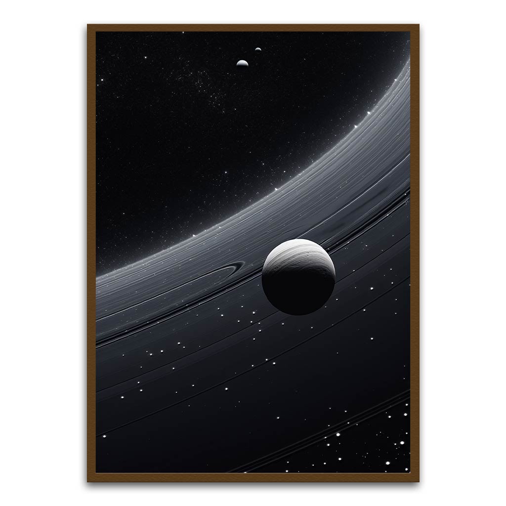 Dark Planet Brown Printed frame acrylic canvas Frames