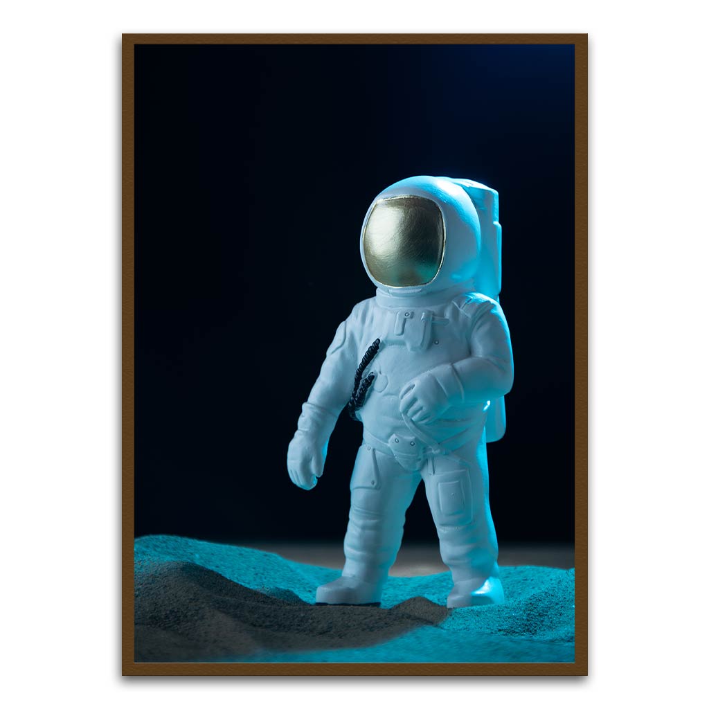 Astronaut Brown Printed frame acrylic canvas Frames