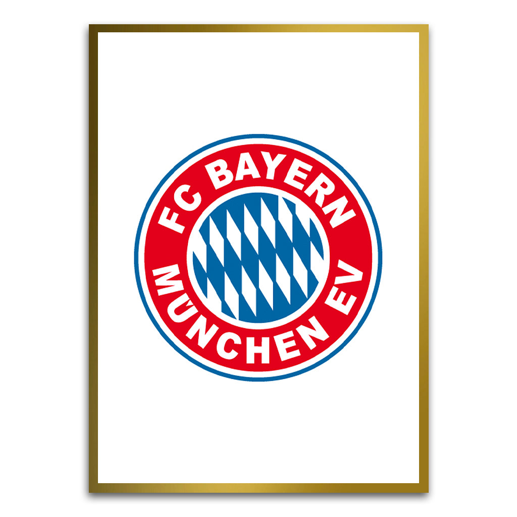 Bayern Munich Gold Printed frame acrylic canvas Frames