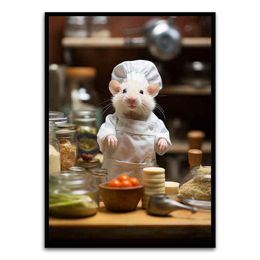 Chef Black Printed frame acrylic canvas Frames