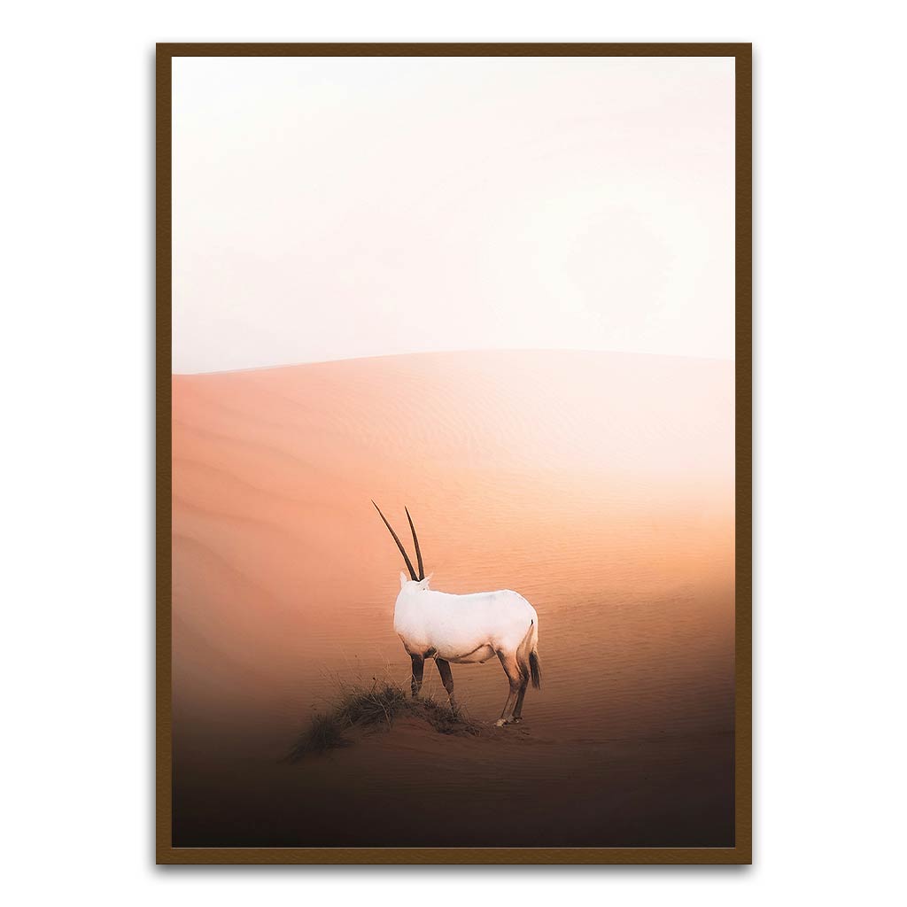 Desert animal Brown Printed frame acrylic canvas Frames