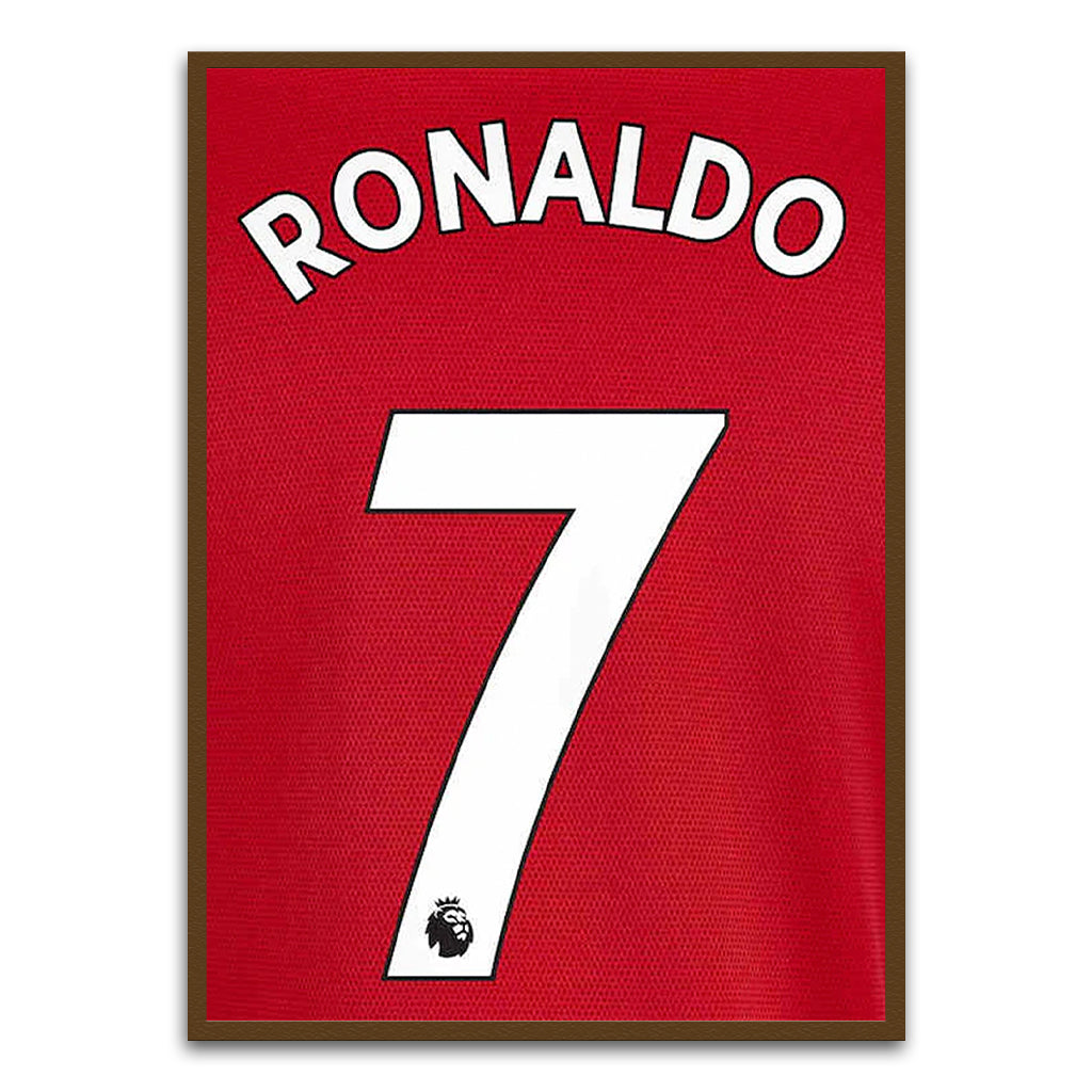 Ronaldo No 07 Brown Printed frame acrylic canvas Frames