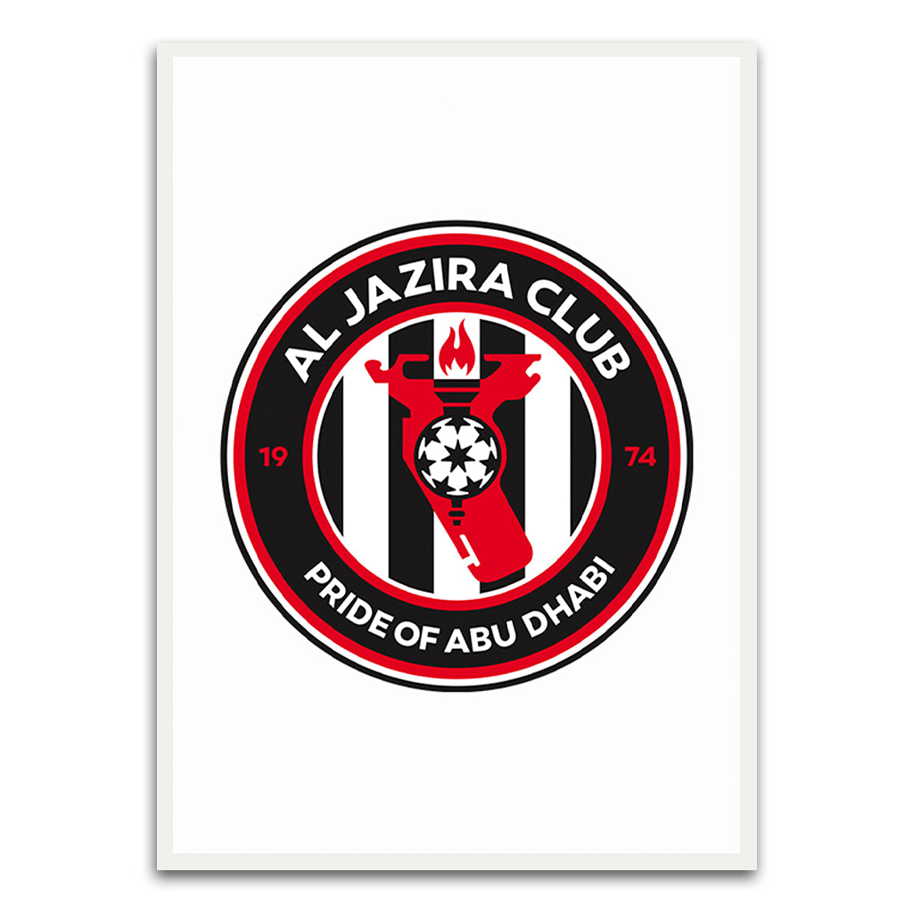 Al Jazeera Club White Printed frame acrylic canvas Frames