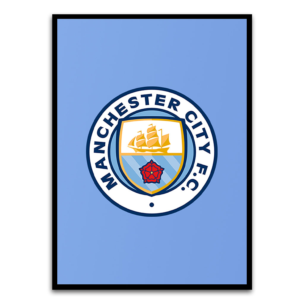 Manchester City Black Printed frame acrylic canvas Frames