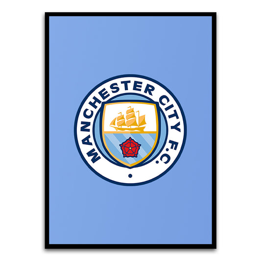 Manchester City Black Printed frame acrylic canvas Frames