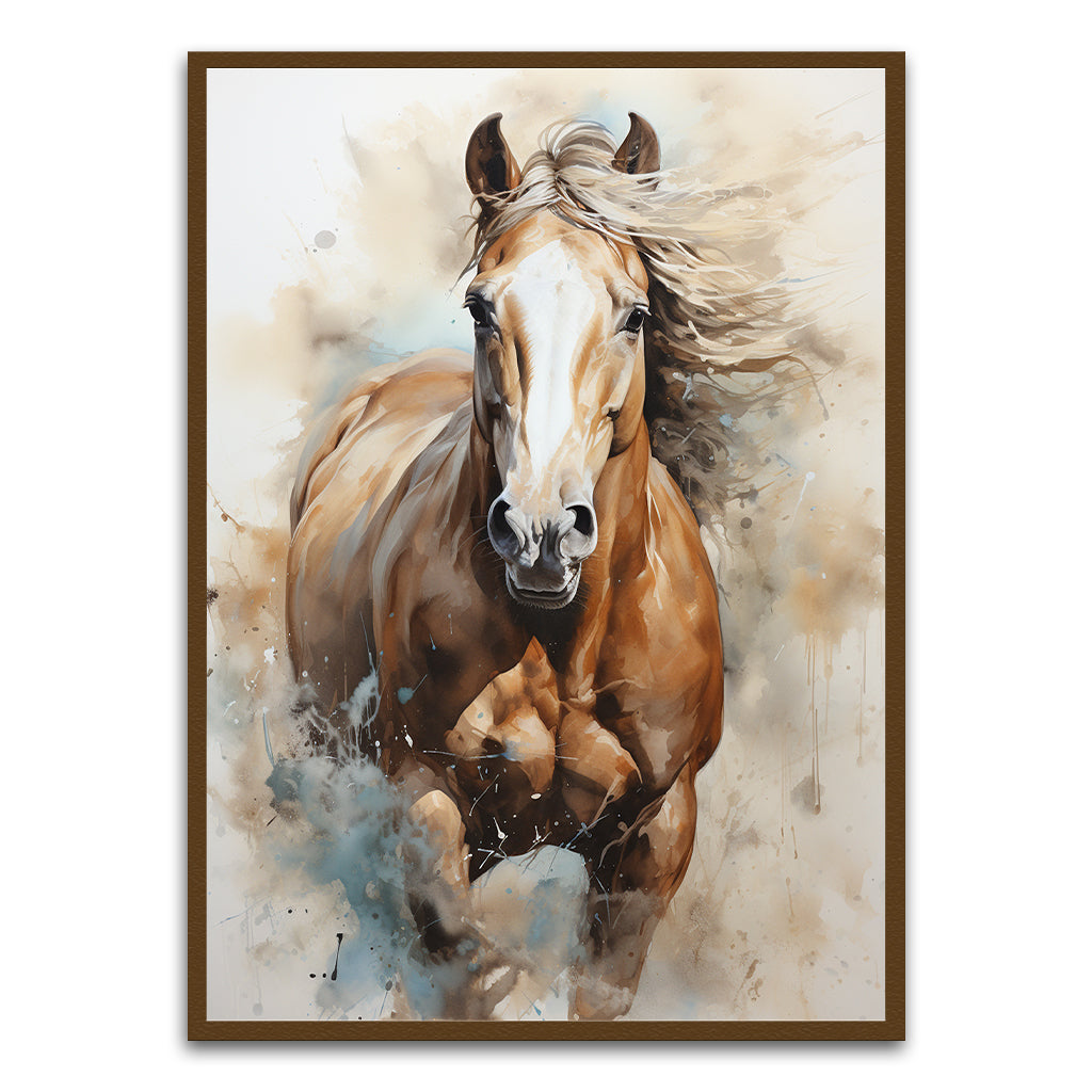 Horse Brown Printed frame acrylic canvas Frames