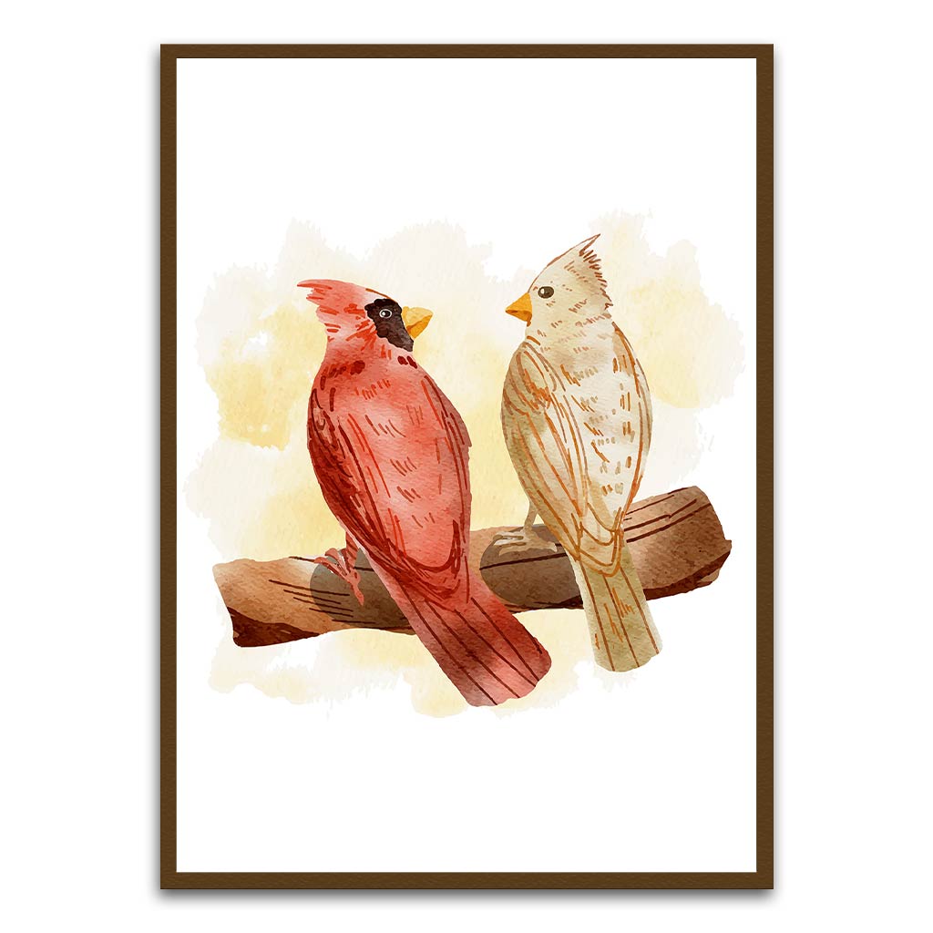 Atlant Bird Wall Art Brown Printed frame acrylic canvas Frames