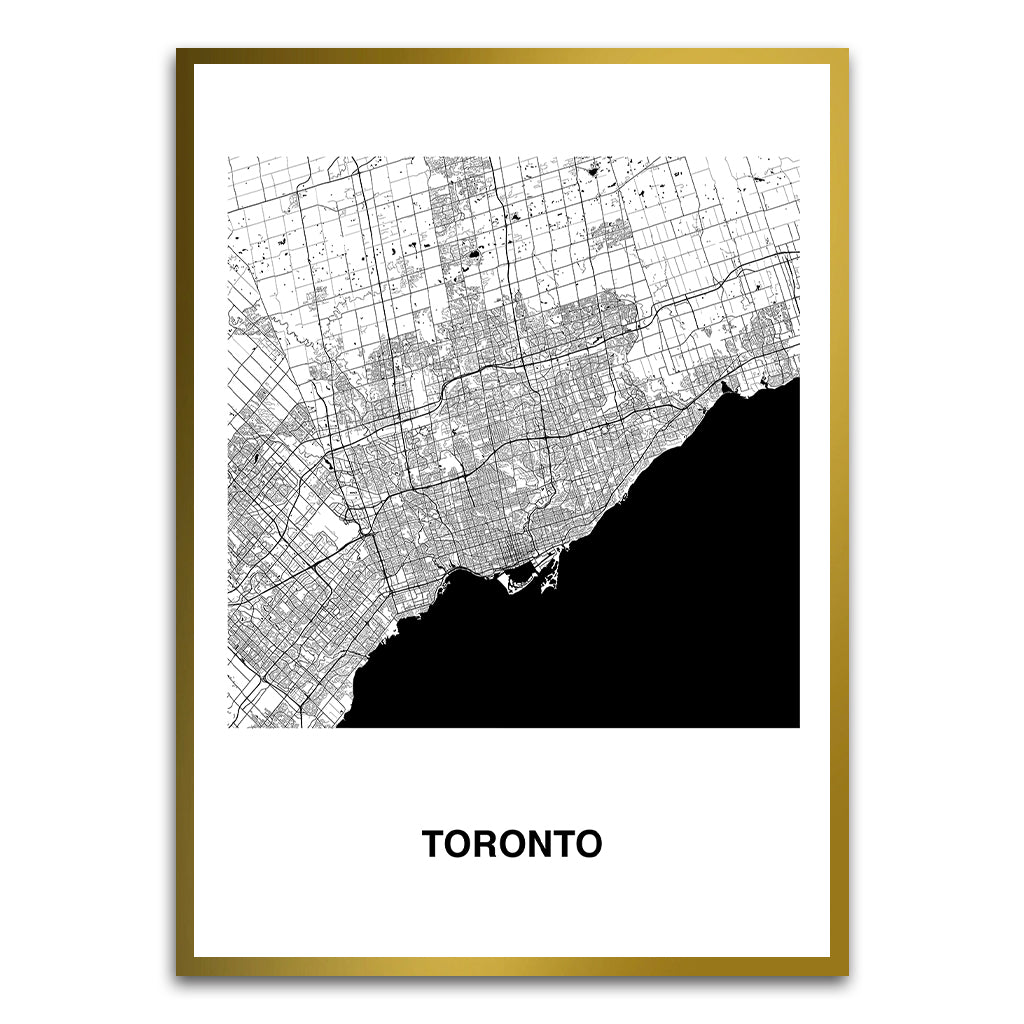 Toronto Gold Printed frame acrylic canvas Frames