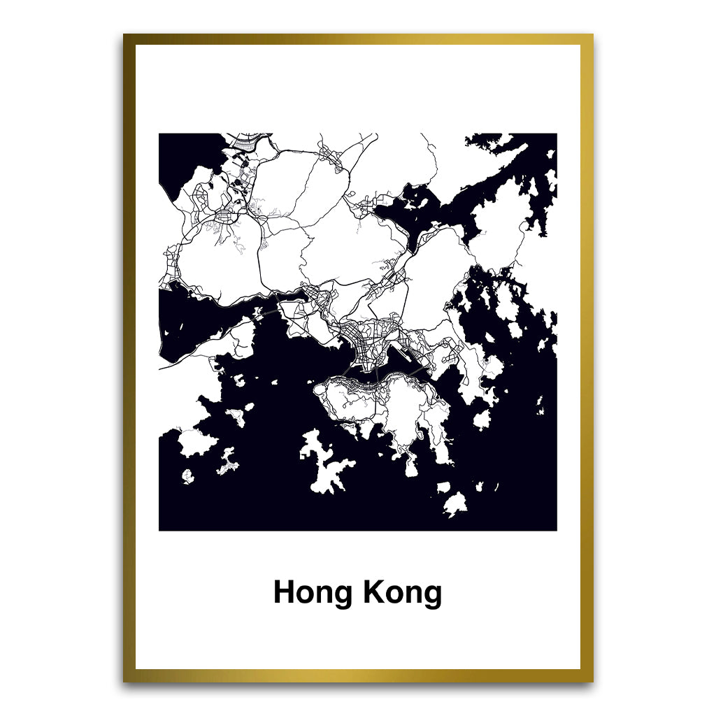 Hong Kong Gold Printed frame acrylic canvas Frames