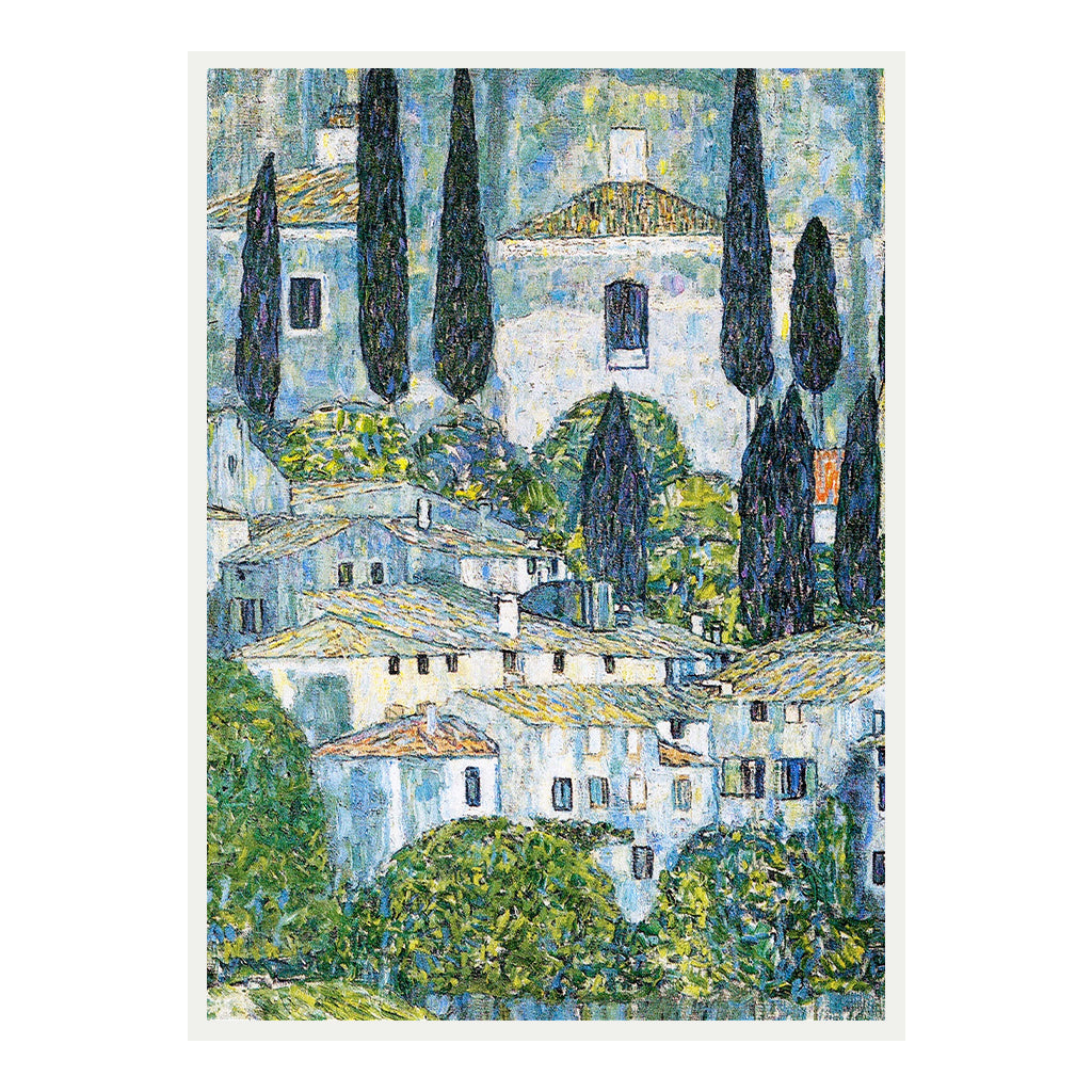 Kirche in Cassone 1913 White Printed frame acrylic canvas Frames