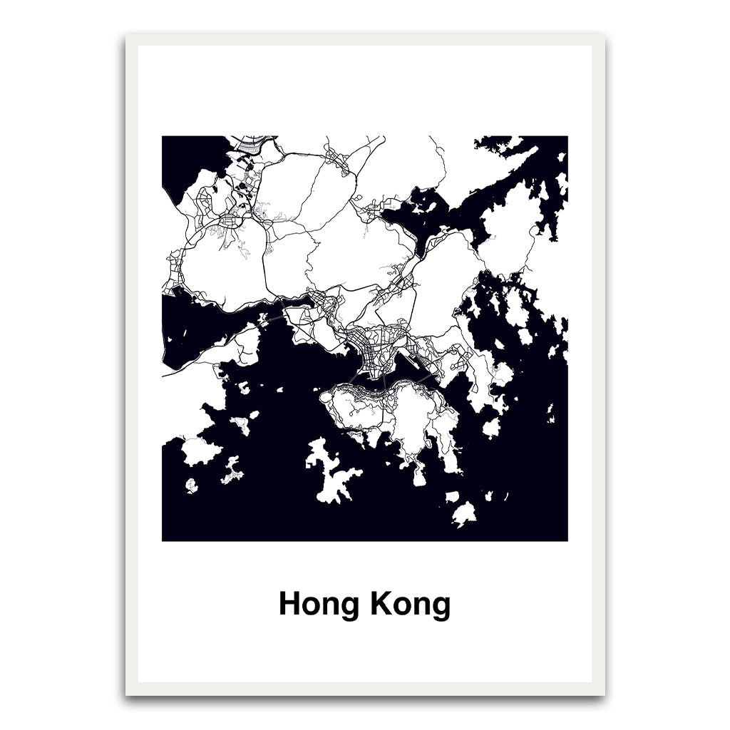 Hong Kong White Printed frame acrylic canvas Frames