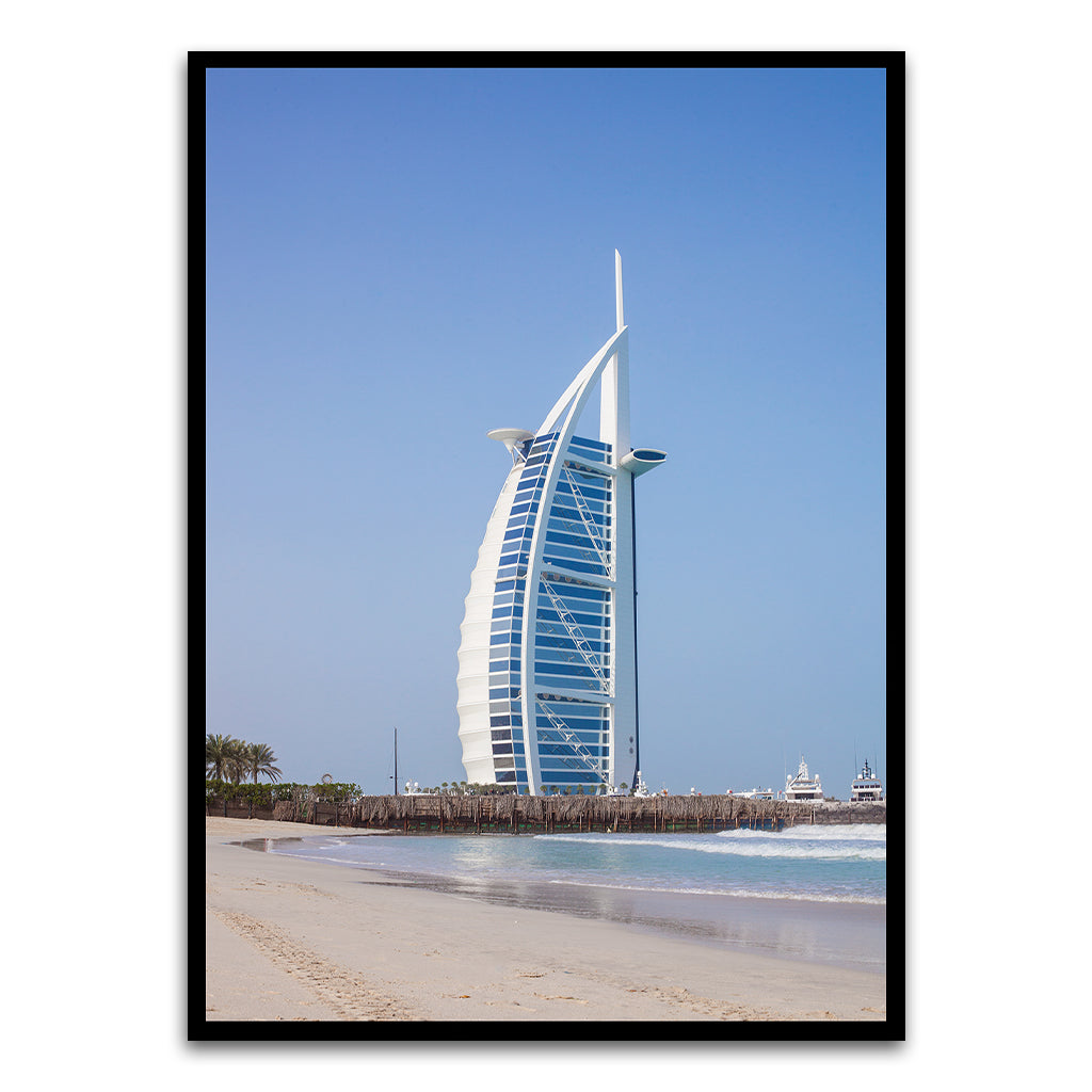 Burj Al Arab Black Printed frame acrylic canvas Frames