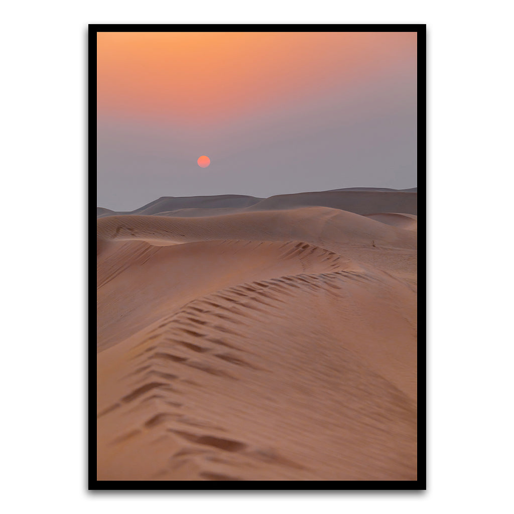 Desert Black Printed frame acrylic canvas Frames