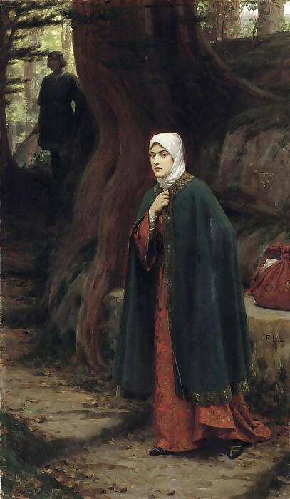 Edmund Blair Leighton – Steps 50X40 Canvas