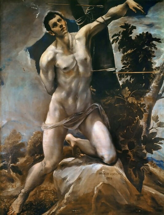 El Greco - Saint Sebastians 50X40 Canvas