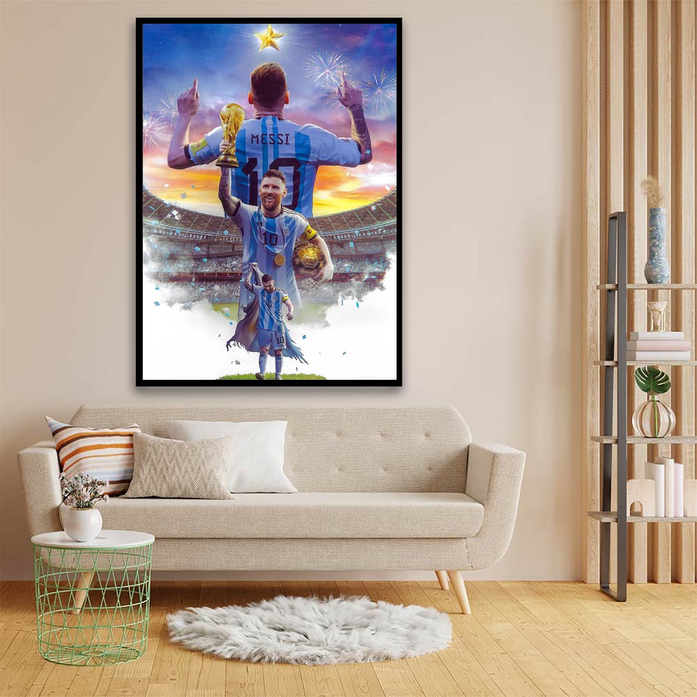 Messi acrylic canvas Frames