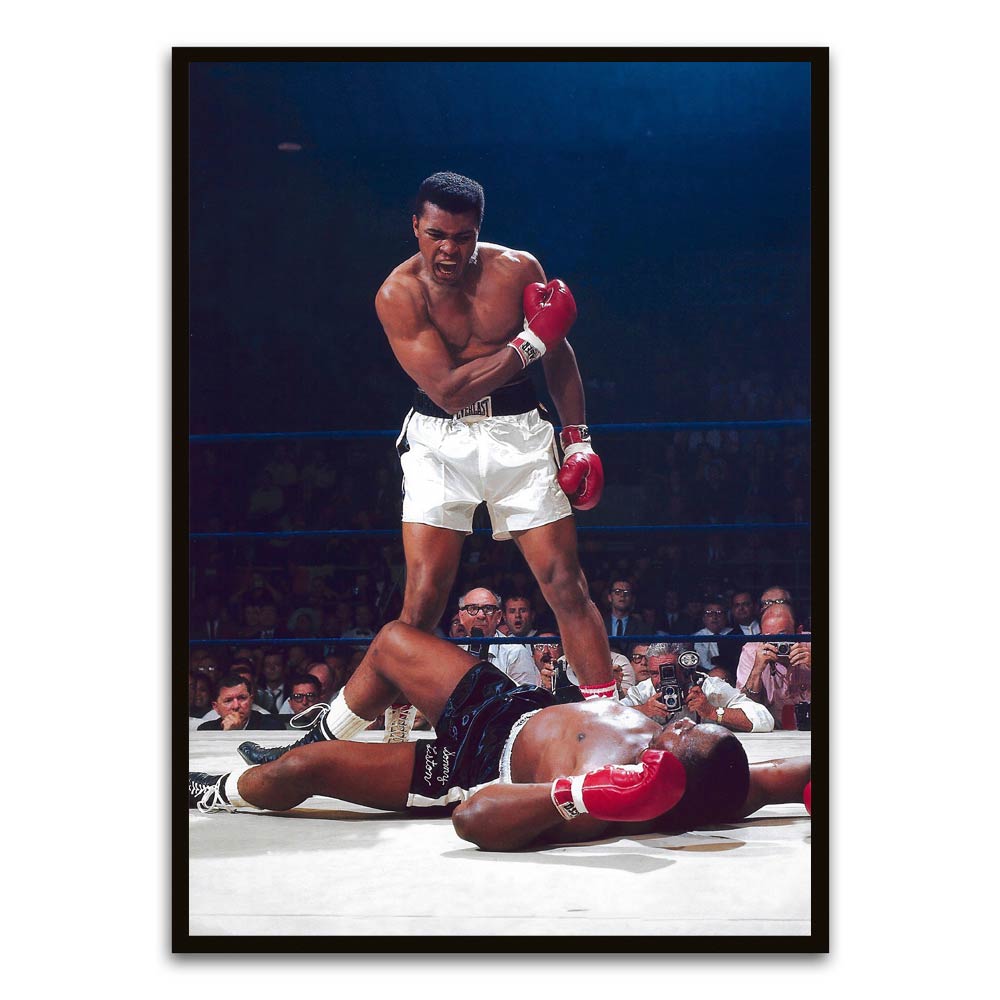 Mike tyson Black Printed frame acrylic canvas Frames